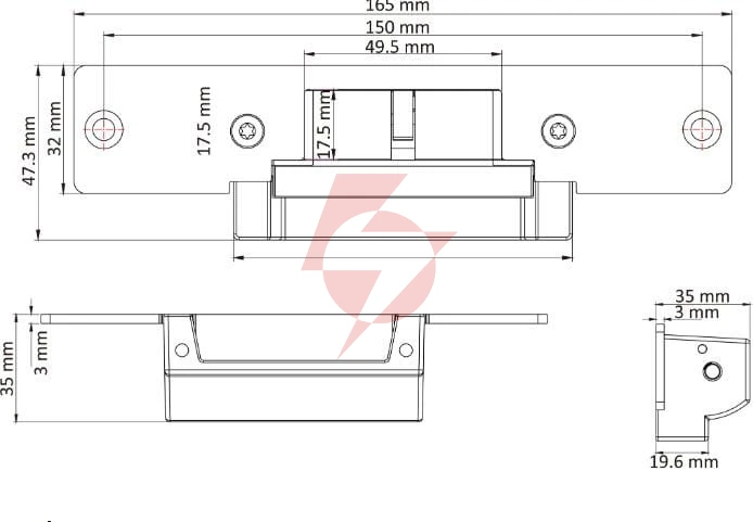 Uchwyt hikvision ds-k4g100(o-std)
