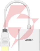 Unitek adapter hdmi na vga, fullhd 60hz, biały
