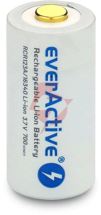 Akumulatorek 16340 / r-cr123 3,7v everactive 700mah (1 szt.) z zabezpieczeniem