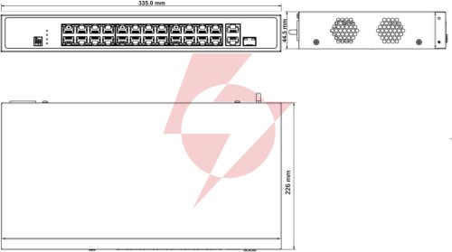 Switch hikvision ds-3e0326p-e/m