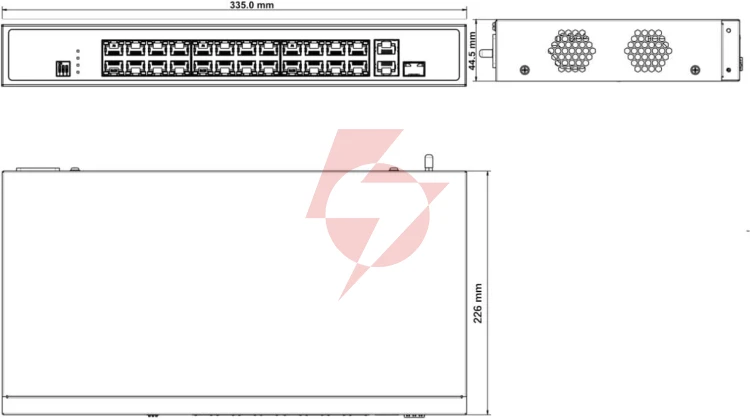 Switch hikvision ds-3e0326p-e/m