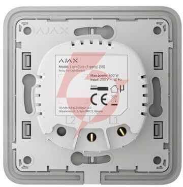 Ajax włącznik światła lightcore gang vertical