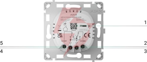 Ajax włącznik światła lightcore crossover vertical