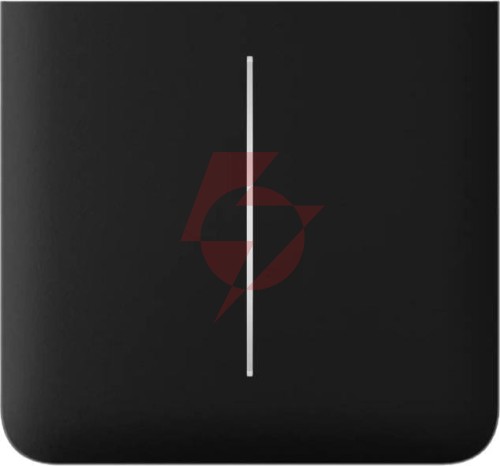 Ajax przycisk sidebutton (2-gang) vertical (black)