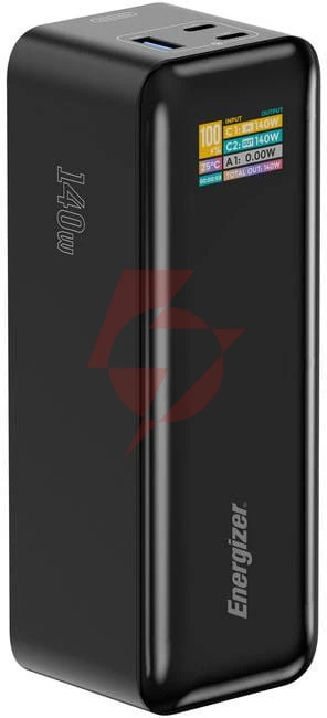 Powerbank energizer 27000mah 140w pd 2x usb-c 1x usb-a xp27000pd