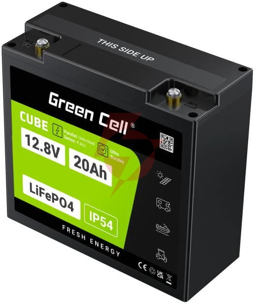 Akumulator litowo-żelazowo-fosforanowy lifepo4 green cell cube 12.8v 20ah lfpgc12v20ah