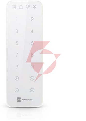 Be wave bezprzewodowa klawiatura dotykowa (biała typ urządzenia akp-200-w) smart keypad w (akp-200-w
