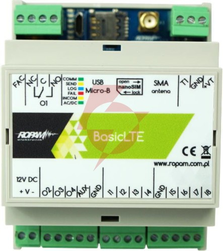 Ropam basic4g-d4m moduł powiadomienia i sterowania lte (2g/4g)