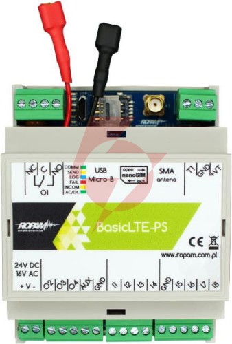 Ropam basic4g-ps-d4m  moduł powiadomienia i sterowania lte (2g/4g)