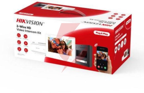 Zestaw wideoodomofonowy hikvision ds-kis704ey/aluminum