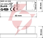Adapter poe atte sdip-12-240