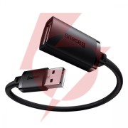 Przedłużacz kabel usb 2.0 1.5m baseus airjoy series - czarny 146053 - 6932172629878