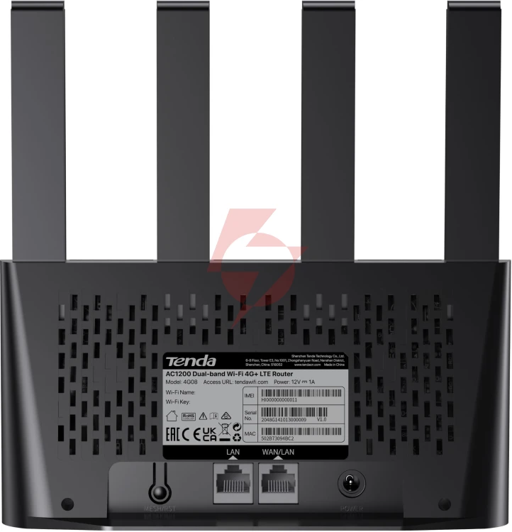 Router tenda 4g08 lte ac1200 dual-band wi-fi 4g+