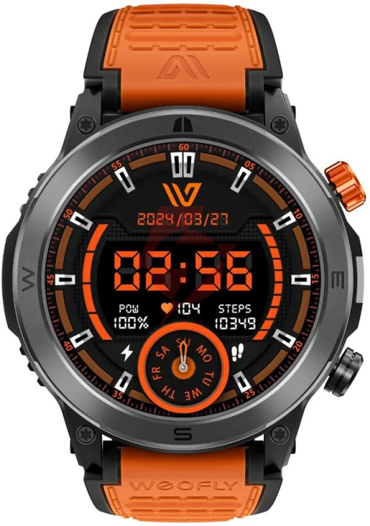Smartwatch weofly conquer pomarańczowy