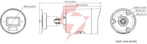 Kamera ip hikvision ds-2cd2063g2-li2u 2.8mm pl