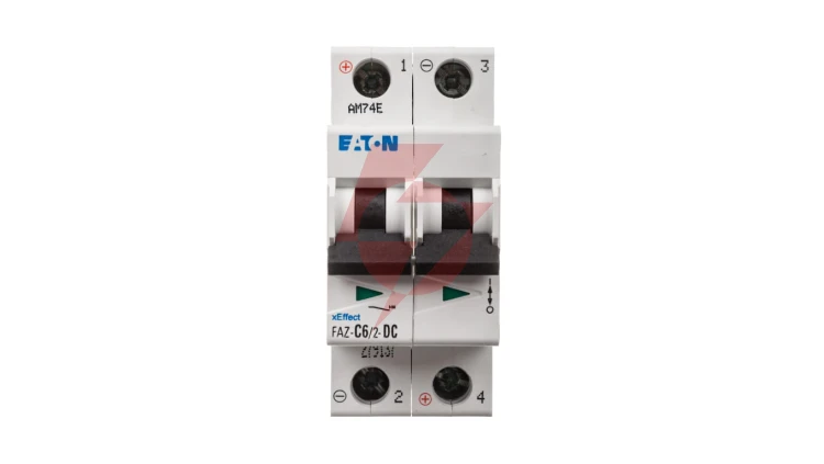Wyłącznik nadprądowy 2P C 6A 15kA DC FAZ C6/2-DC 279137
