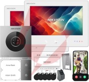 Zestaw wideodomofonowy hikvision 2-wire ds-kis705ey/2monitors