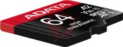 Adata karta microsd high endurance 64gb uhs1 u3 v30 a2 100/80mb/s + adapter
