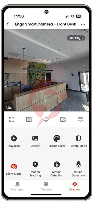 Engo controls ecam - smart kamera wewnętrzna, wi-fi, obrotowa, 4mp