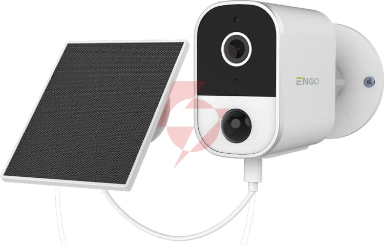 Engo controls ecam-solar- smart kamera wi-fi z baterią  i panelem solarnym, 4mp
