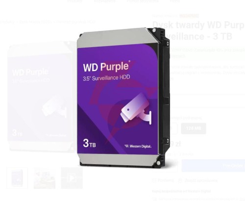 Dysk wd purple 3tb wd34purz