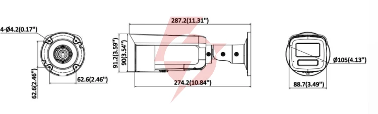 Kamera ip hikvision 12mpx  ds-2cd2t126g3-is2uy/sl(2.8mm)(ef)