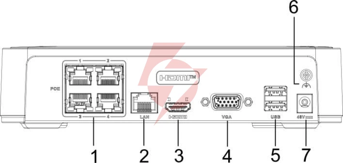 Rejestrator ip hilook nvr-104h-d/4p(d) 4-kanałowy 5mp poe