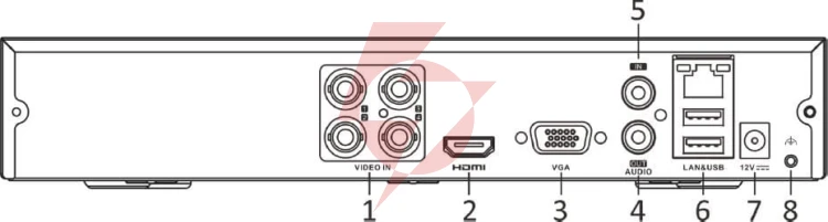 Rejestrator 5w1 hilook 4 kanałowy 8mp dvr-204u-m1/t