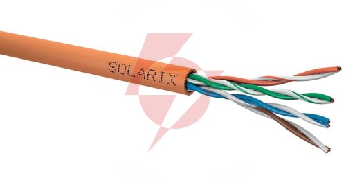 Kabel skrętka solarix cat.5e utp lsohfr b2ca sxkd-5e-utp-lsohfr-b2ca 305m