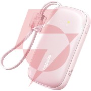 Powerbank baseus enerfill fc21 20000 mah 22,5 w usb-a usb-c różowy z odłączanym kablem lightning