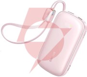 Powerbank baseus enerfill fc21 20000 mah 22,5 w usb-a usb-c różowy z odłączanym kablem lightning