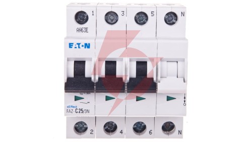 Wyłącznik nadprądowy 3+N C 25A 15kA AC FAZ C25/3N 278977
