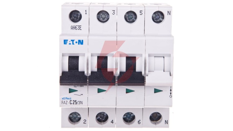 Wyłącznik nadprądowy 3+N C 25A 15kA AC FAZ C25/3N 278977