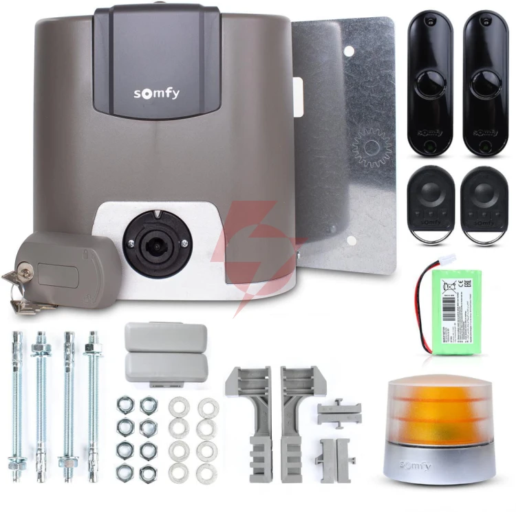 Zestaw somfy elixo 3s+ m io comfort pack do 600kg bram przesuwnych