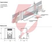 Zestaw somfy elixo 3s+ m io comfort pack do 600kg bram przesuwnych