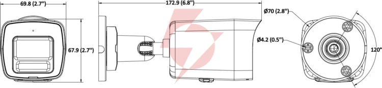 Kamera ip hikvision ds-2cd1067g3-liu(2.8mm)