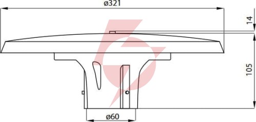 Oprawa parkowa led bemko gardenia 50w 4000k c80-grd-070bl-cct