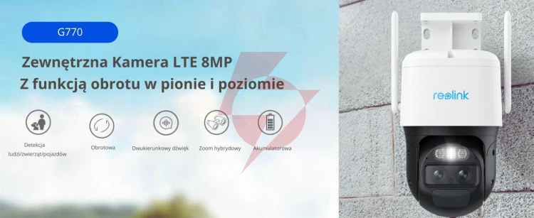 Kamera ip reolink trackmix series g770 8mp lte akomulatorowa z panelem solarnym