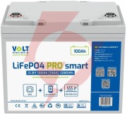 Akumulator lifepo4 volt polska pro smart 12,8v 100 ah (150a) bms bluetooth + mata grzewcza