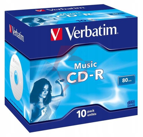 Płyty cd-r verbatim hp music jewel box (10szt)