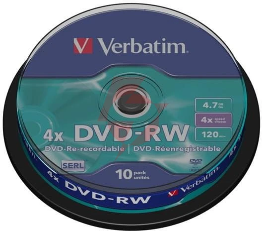 Płyty dvd-rw verbatim serl spindle (10szt)