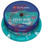 Płyty dvd-rw verbatim serl spindle (25szt.)
