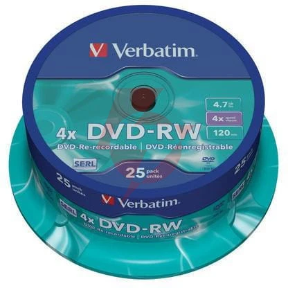 Płyty dvd-rw verbatim serl spindle (25szt.)