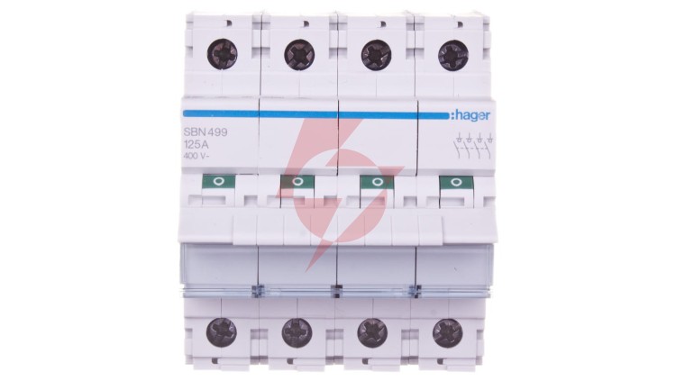 Rozłącznik modułowy 125A 4P SBN499