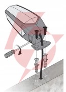 Lampa ostrzegawcza motorline mp105 biała led 12-230v z uchwytem (001plm10918011)