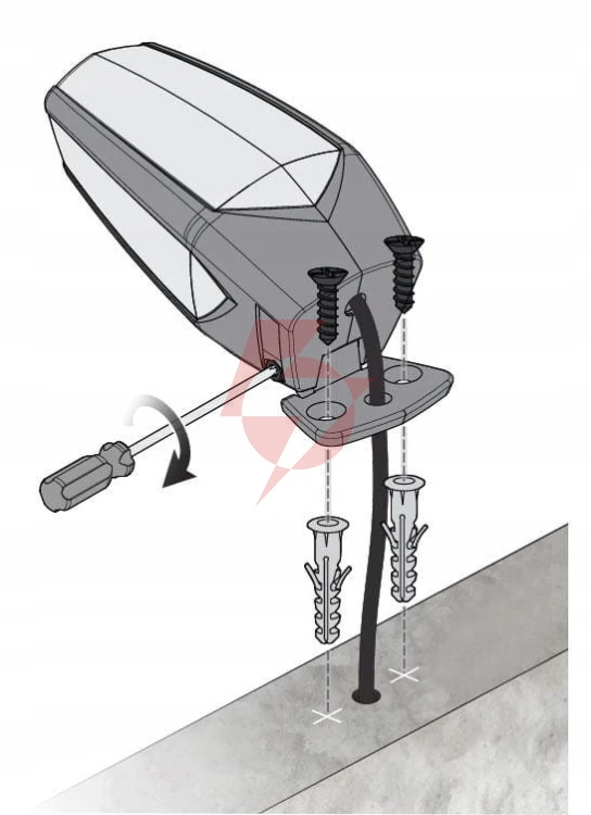 Lampa ostrzegawcza motorline mp105 biała led 12-230v z uchwytem (001plm10918011)