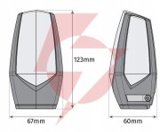 Lampa ostrzegawcza motorline mp205 pomarańczowa led 12-230v z uchwytem (001plm10918012)