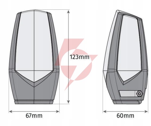 Lampa ostrzegawcza motorline mp205 pomarańczowa led 12-230v z uchwytem (001plm10918012)