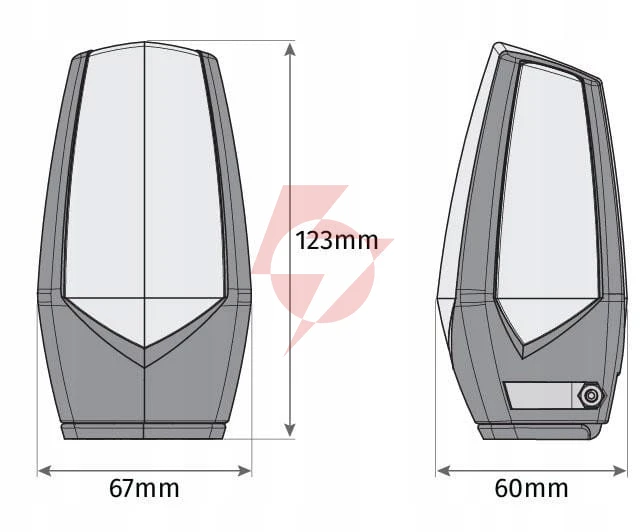 Lampa ostrzegawcza motorline mp205 pomarańczowa led 12-230v z uchwytem (001plm10918012)