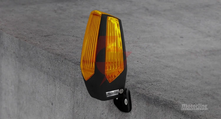 Lampa ostrzegawcza motorline mp205 pomarańczowa led 12-230v z uchwytem (001plm10918012)